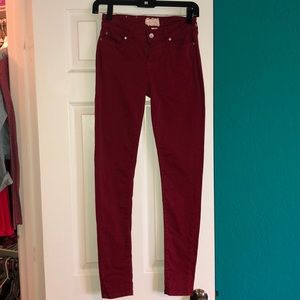 Altars State red skinny jeans